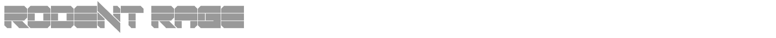 Rodent Rage font preview
